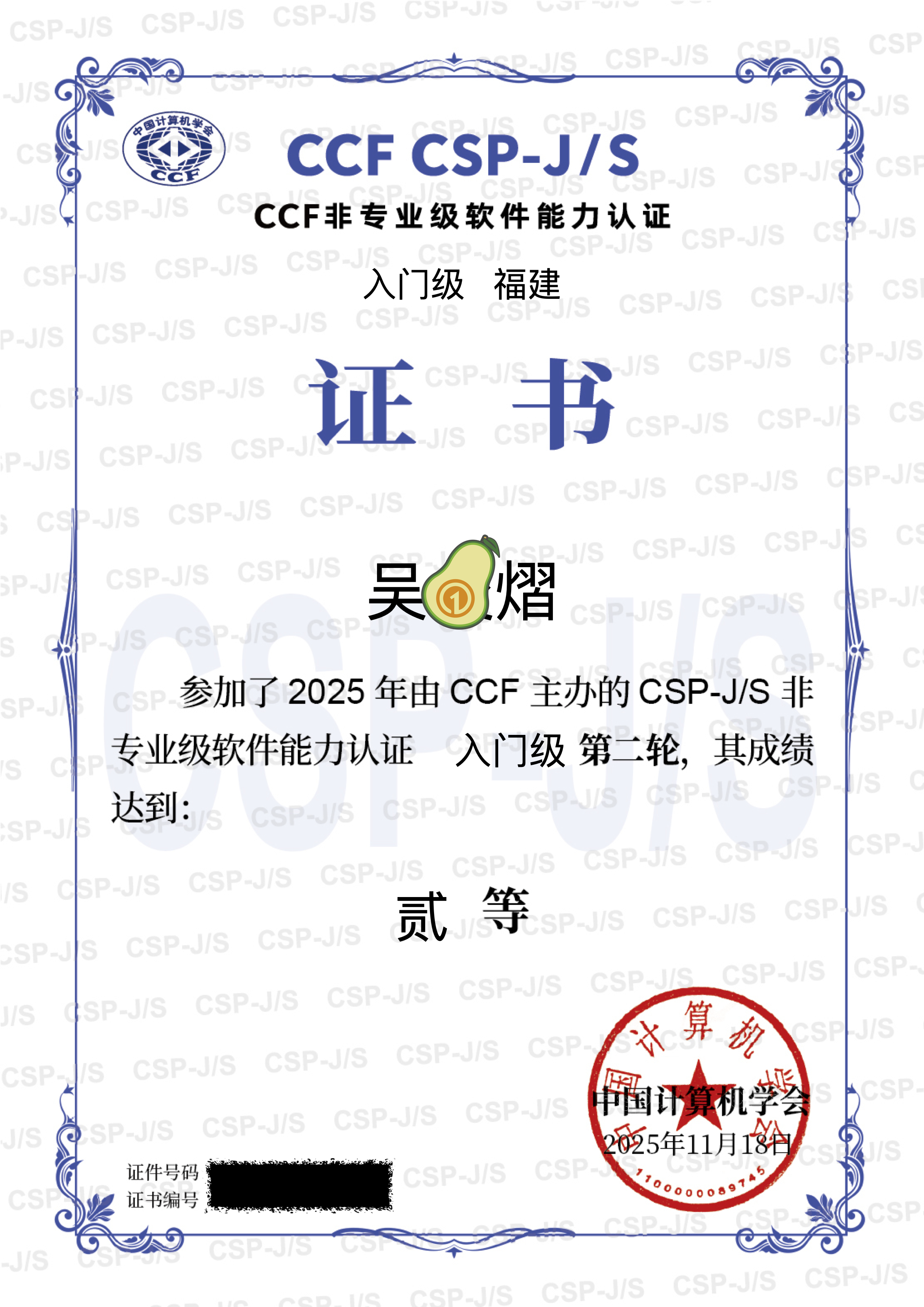 获奖证书 - 9