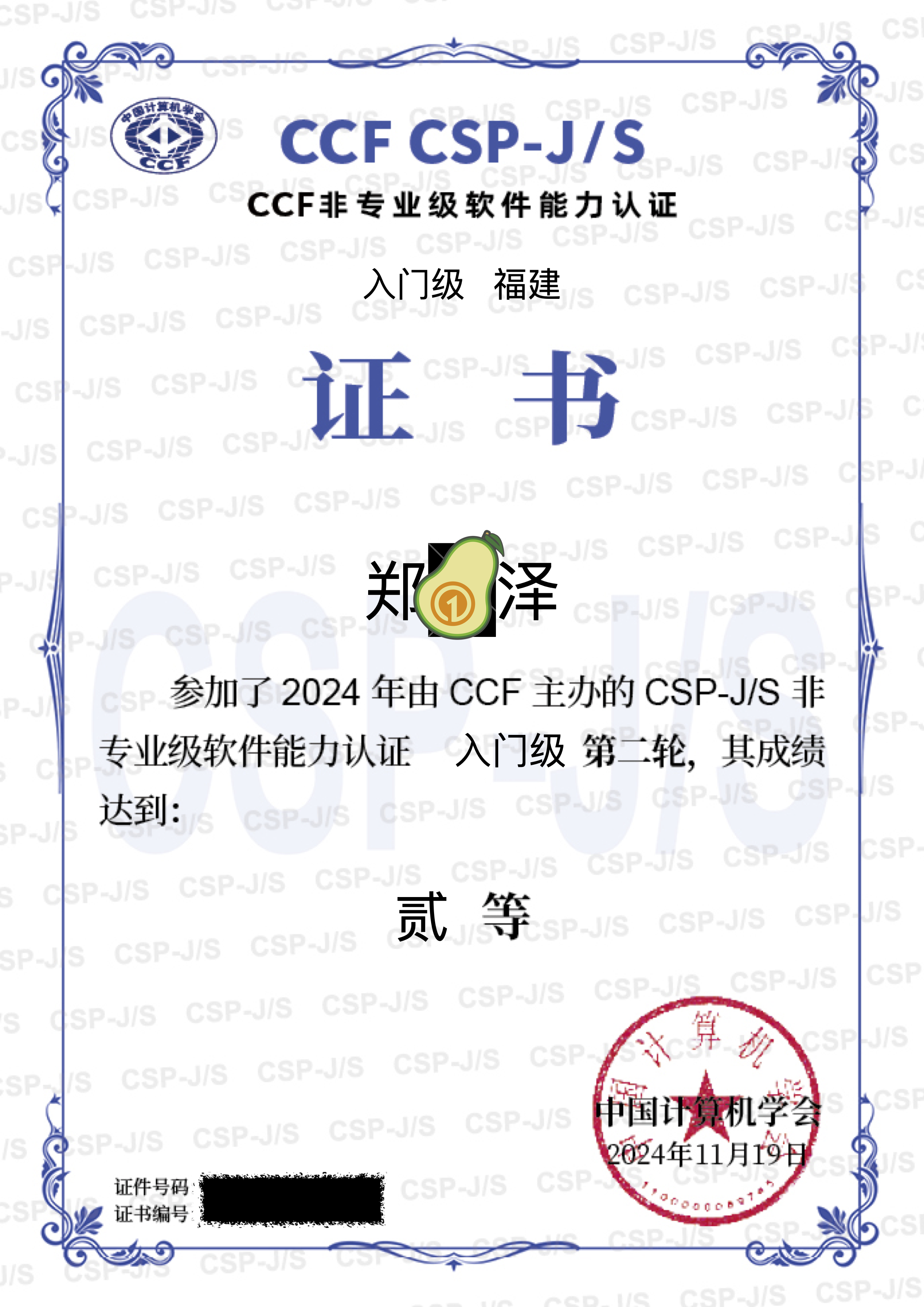 获奖证书 - 12